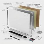 Quadro Branco Alba c/ Cantoneira - Imagem 4